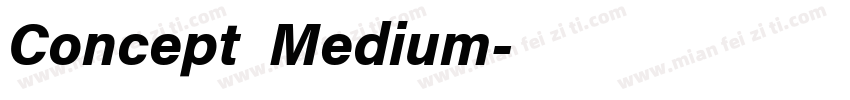 Concept Medium字体转换